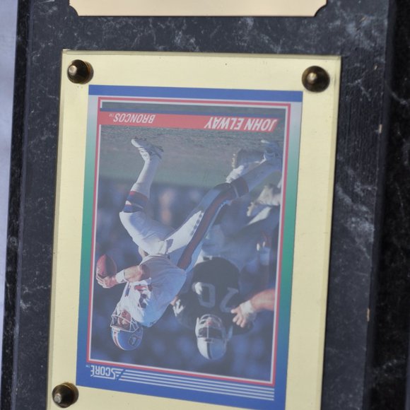 NFL Vintage Collectible John Elway Plaque Broncos - Picture 5 of 5